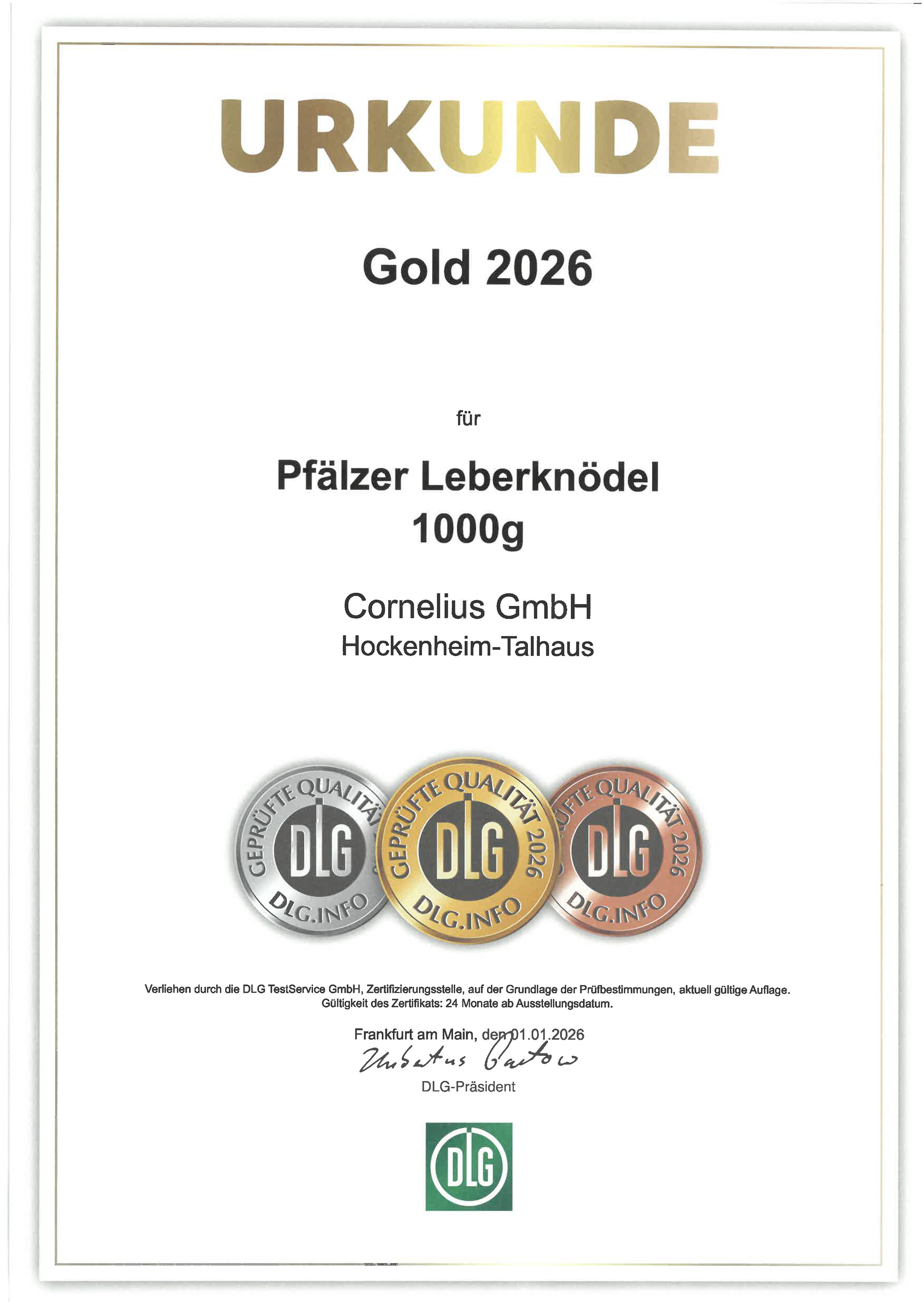 Cornelius Urkunde 12